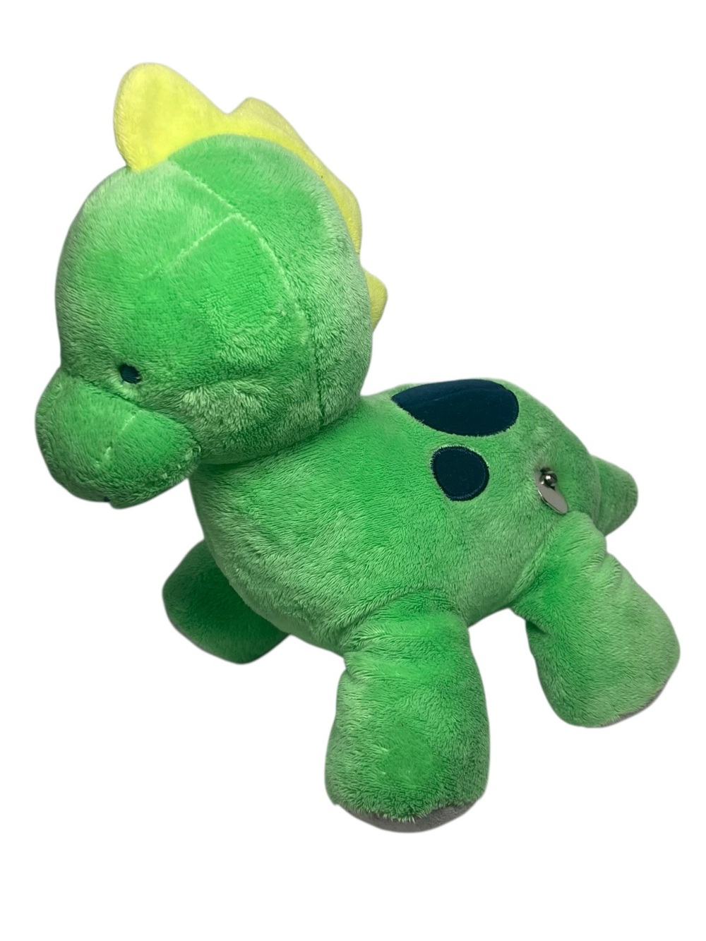 Carters Dinosaur Plush Lullaby Wind Up Musical 9" Green Yellow 2015  WORKS